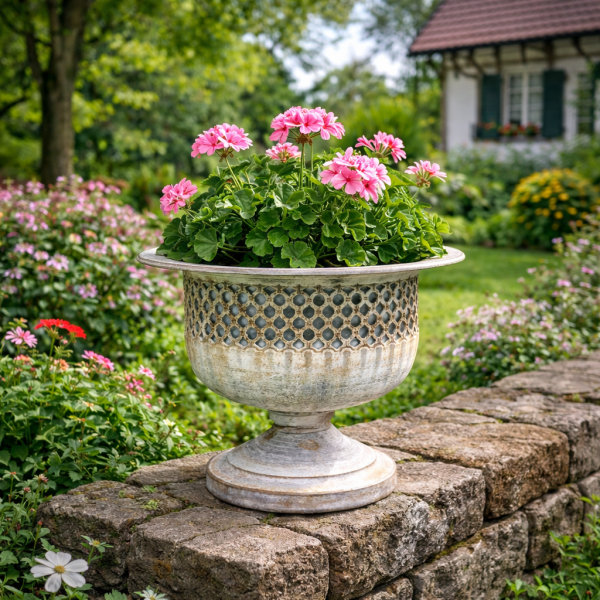 Amphore - Blumenübertopf - Antik Look